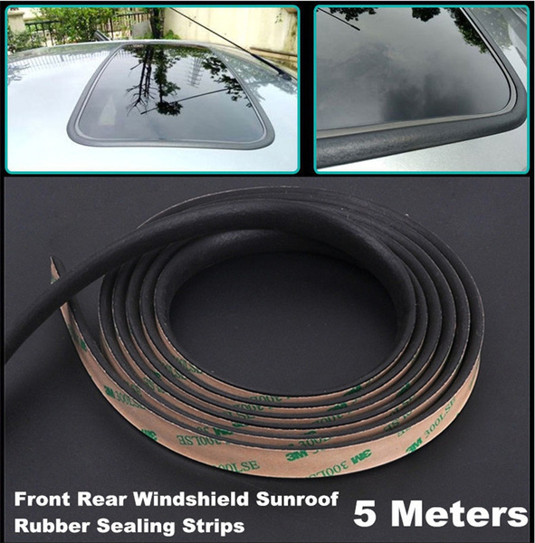 5M Black Rubber Seal Strips Weatherstrip For Car Auto Windshield Sunroof Window Wish