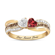 Love, Jewelry, gold, rings for women