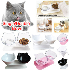 catfoodbowl, pet bowl, Dogs, doublebowlcat