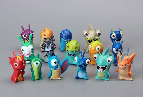 24pcs/set Slugterra Action Figures Toy 5cm Mini Slugterra Anime Figures  Toys Doll Slugs Children Kids