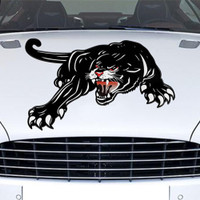 Car Hood Sticker Self-Adhesive Panther Graphics Decals For Cars Auto ...