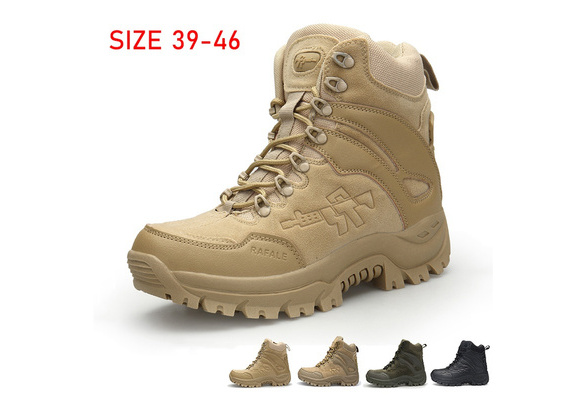 Men Military Boots Combat Mens Chunky Ankle Boot Tactical Big Size Green Male Shoes Winter Boots Hiking Boots |