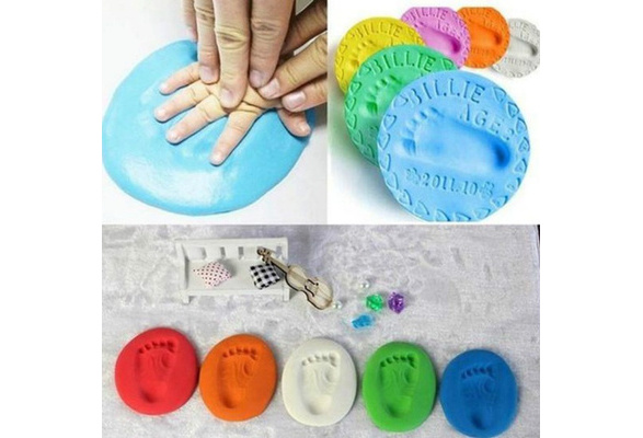 Arts And Crafts for Kids Ages 3-5 Girl Diy Crafts for Kids Party Soft Clay  Fluffy Foam Supplies DIY Baby Care Hand Foot Inkpad Handprint Footprint  Fingerprint Kids Toys For Children 50g 