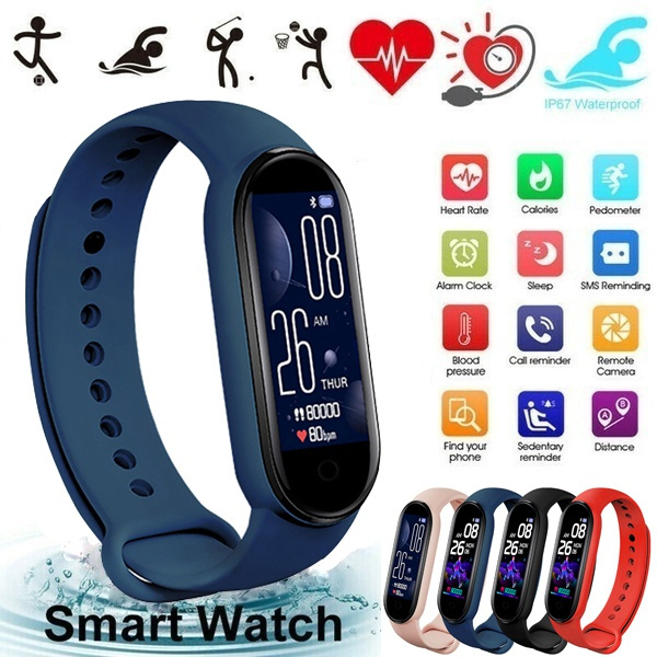 M4 M5 M6 Smart Sport Band Fitness Tracker Bracelet Pedometer Blood Pressure  Monitor Bluetooth Smartwatch Men Women for Xiaomi|Smart Wristbands| -  AliExpress