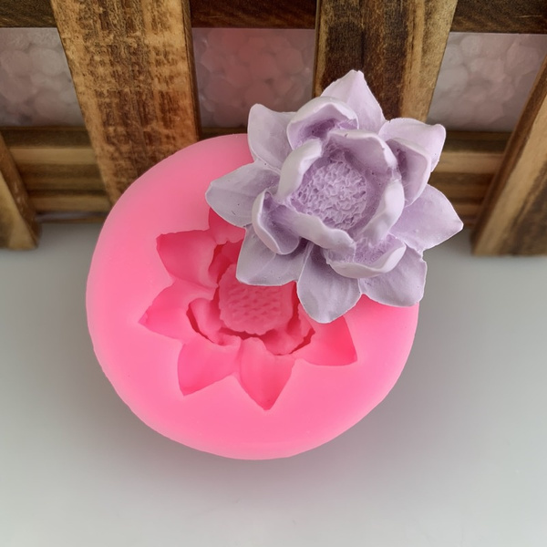 3D Lotus Flower Silicone Mold Flower Mold Candy Cake Mold Chocolate Cake  Decorating Tool Kitchen Cooking