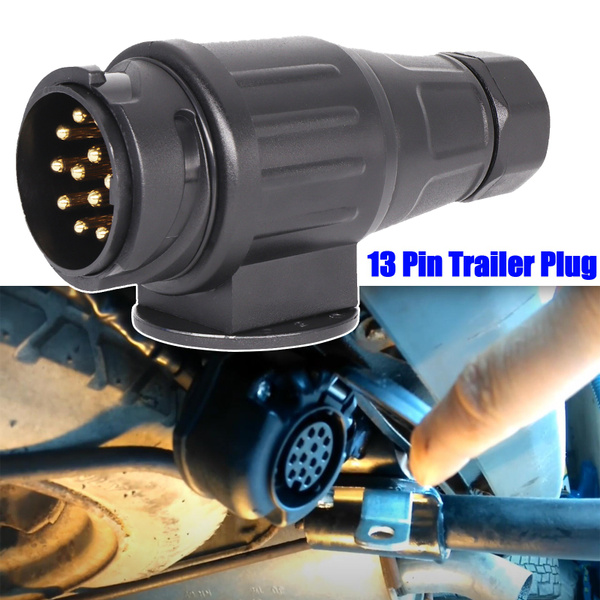 12V 13 Pin Trailer Plug Durable 13Pole Electrical Caravan Wiring