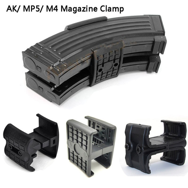 Tactical Rifle Dual Magazine Clip for AK 47 M4 MAG59 MP5 Hunting