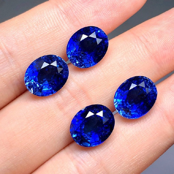 3A Natural Healing Tanzania Sapphire Artificial Cut Polished VVS Lucky ...