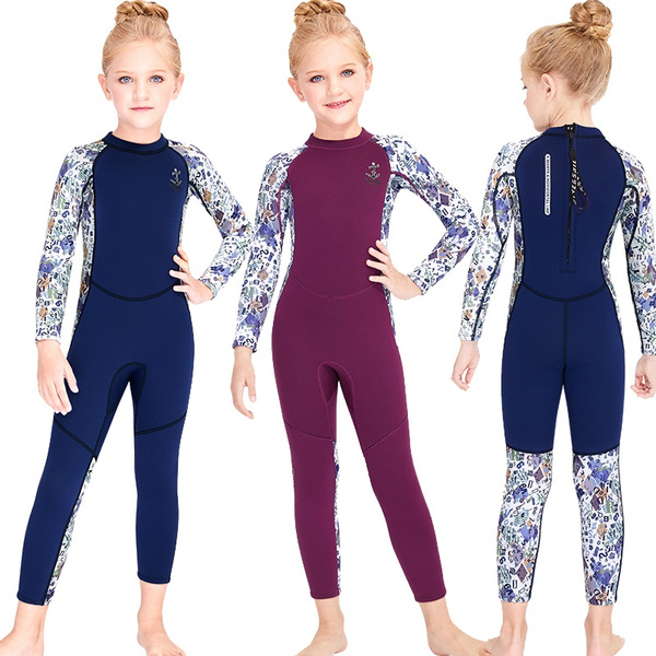 Kids Surfing Jellyfish Swimwear Girls Thick Neoprene Wetsuit For ...