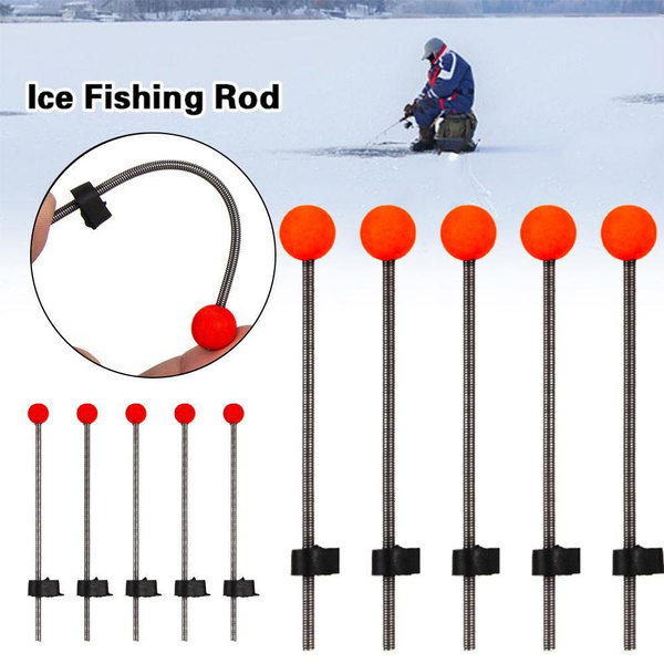 5Pcs/set Winter Ice Fishing Rod Slightly Outdoor Fishing Accessories  Auxiliary Threading Equipment