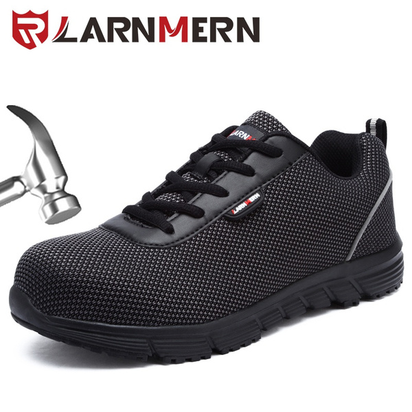 LARNMERN Steel Toe Anti-smash Safety Shoes Breathable Work Shoes ...