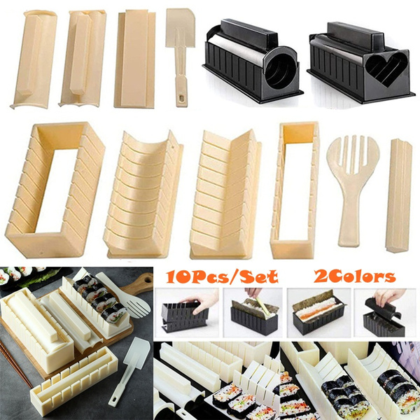 DIY Sushi Making Kit with Complete Sushi Set,Plastic Sushi Maker