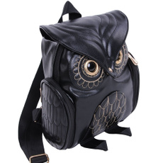 Owl, School, school bags for teenagers, leather