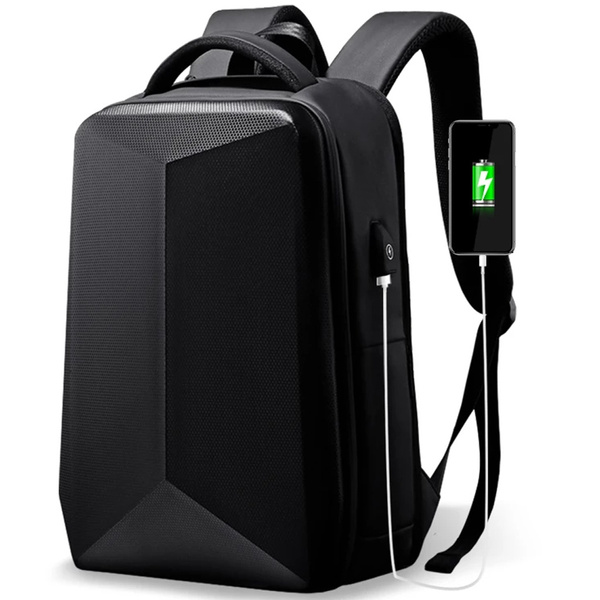 17.3 inch Laptop Backpack with USB Charging Port Anti-Theft Business ...