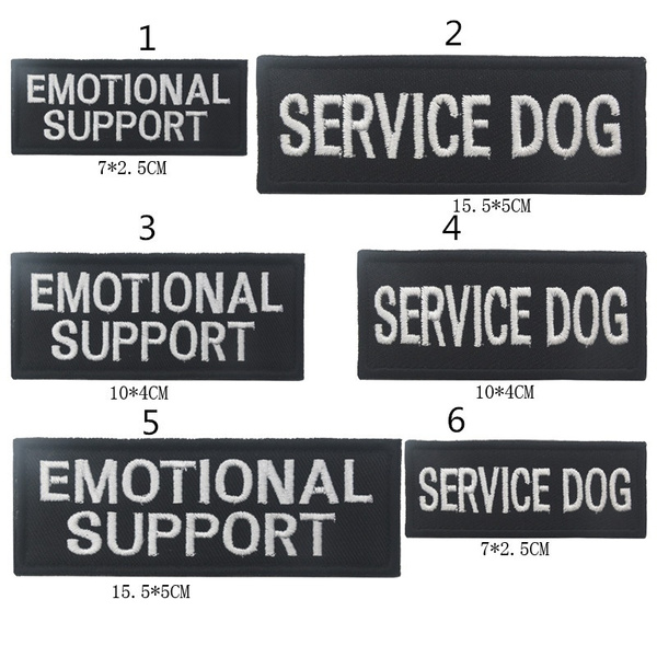 15 Pcs Service Dog Patches for Dog Harness Vest with Hook and Loop
