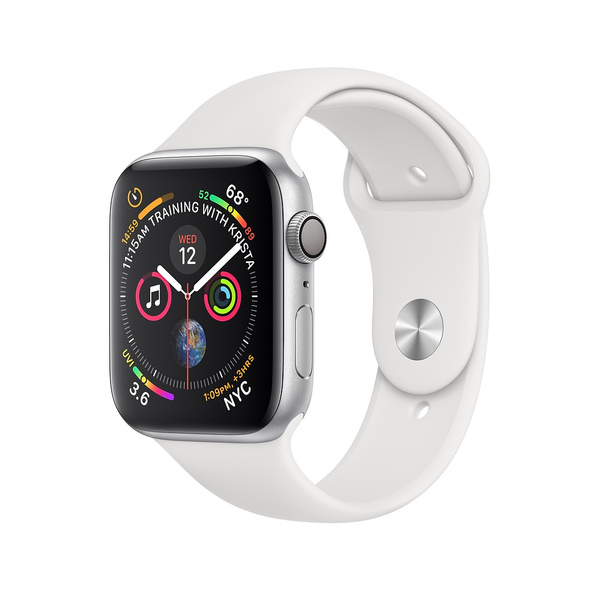 salud código postal incondicional Apple Watch Series 4 Smartwatch GPS Only 40mm Silver with White Sport Band  Refurbished | Wish