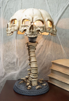 namelampiddesk, Skeleton, skull, idlamp