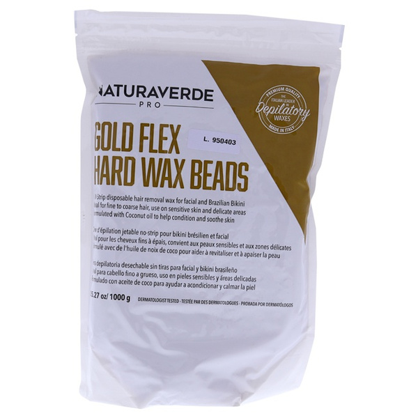 Natura Verde Pro Gold Hard Flex Wax Beads 35.27 oz