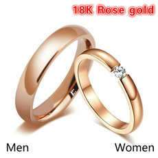 Couple Rings, ringsforcouple, DIAMOND, Stainless Steel