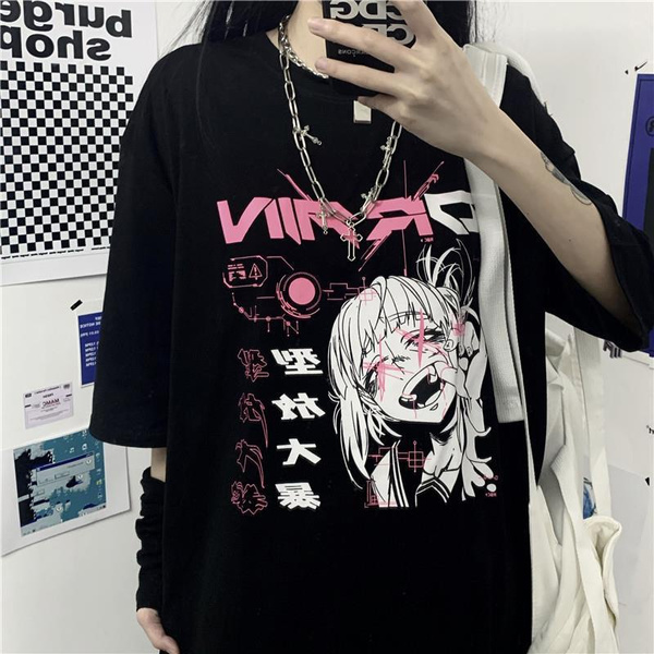 Women Harajuku T-shirt Gothic Print Streetwear Short Tops Short Sleeve Tee Tops