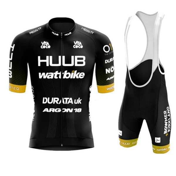 Cycling Jersey Bibs Set MTB Bike Clothing Mens Shorts Maillot Short Sleeve Suit 