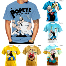 popeyetshirt, Plus Size, summer t-shirts, short sleeves