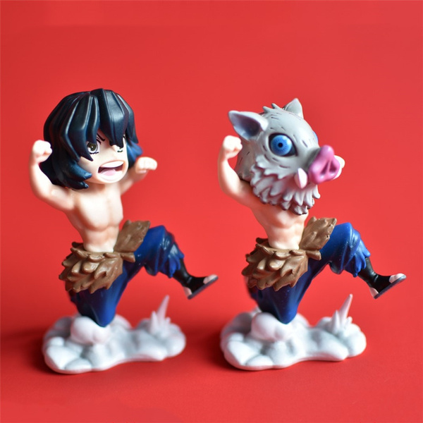 Figurine Action Demon Slayer Hashibira Inosuke - PVC 3.9 Pouces, Neuf