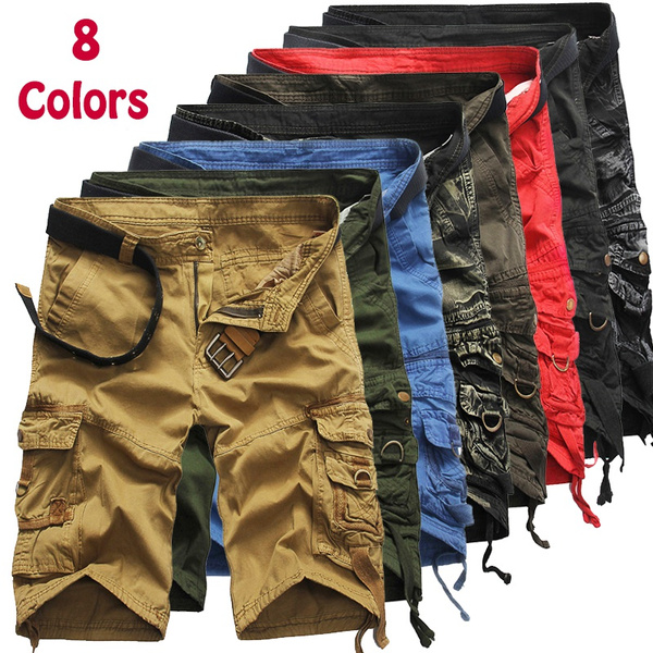 Colored cargo sales shorts