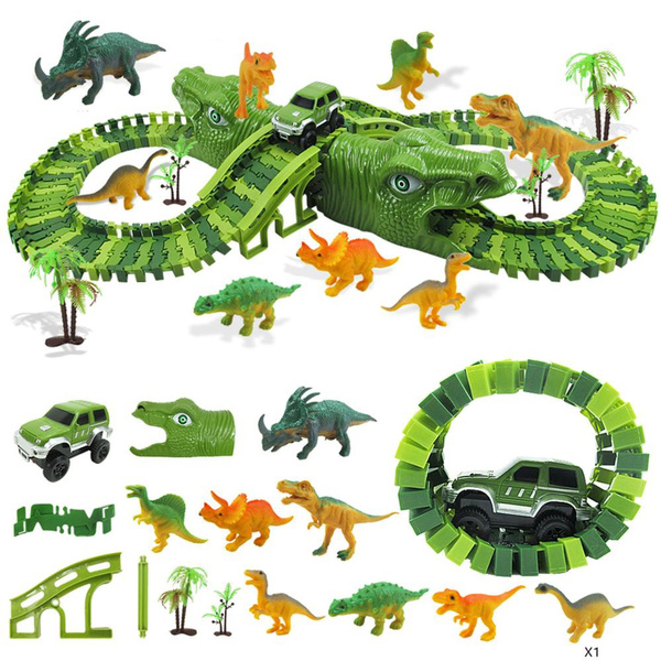 Dinosaur Track Toys - Dinosaur Race Car Track Toy Set Dinosaurs