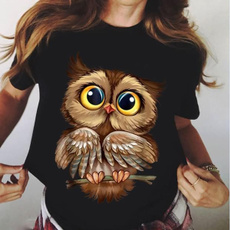 Owl, Fashion, cute, short sleeves