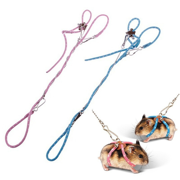 Adjustable Pet Hamster Leash Harness Rope Harness Lead Collar for