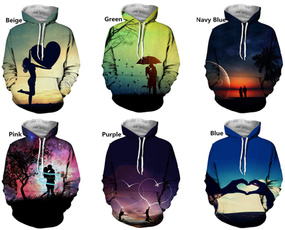 Couple Hoodies, 3D hoodies, Fashion, Love