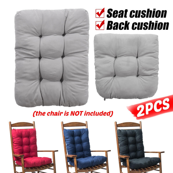 2pcs Non Slip Dining Chair Seat Back Cushion With Ties Square Rocking Recliner Office Sofa Pads Wish 2pcs Non Slip Dining Chair Seat Back, Bistro Chair Seat And Back Cushions For Sofa