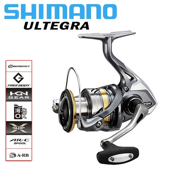 SHIMANO Fishing Reel ULTEGRA Spinning Reel Feeder Carp Fishing 1000/2500/C3000/4000/C5000XG  4.8/5.0/6.0/6.2 Waterproof System