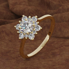 DIAMOND, Christmas, gold, fashion ring