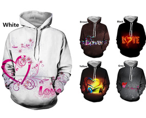 Couple Hoodies, 3D hoodies, Fashion, Love