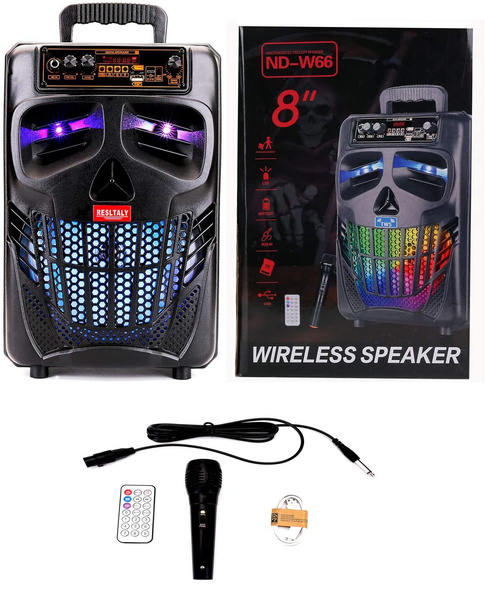 DJ Partys Performers Rehearsal Gift Karaoke Bluetooth Speaker with Microphone PA Speaker System Suitable for Party Adult and Childrens Portable Singing Machine 