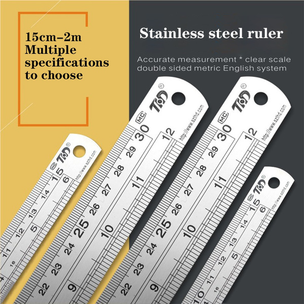 Double Side Stainless Steel 6 Inch Ruler