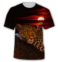 Summer, Fashion, 3dprintedtshirt, Leopard