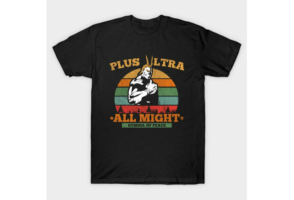 Plus Ultra All Might Symbol Of Peace My Hero Academia Vintage Black T-Shirt