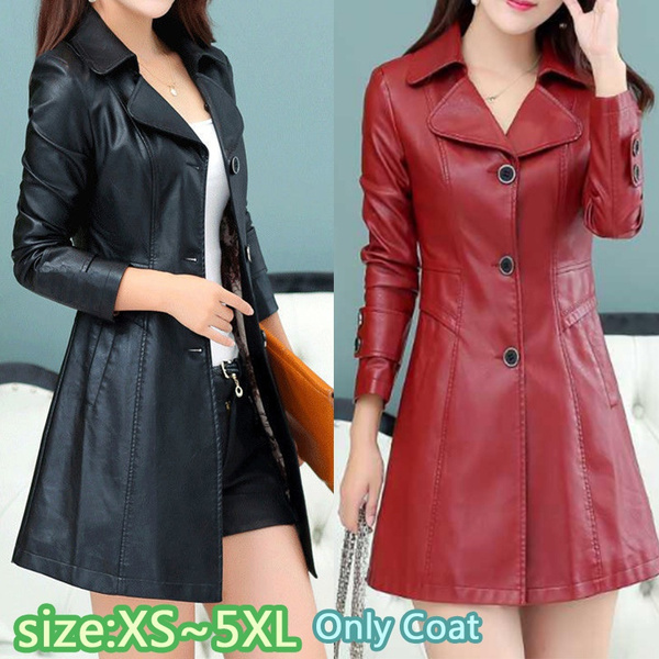 color abrigo de talla grande 3XL Chaqueta de cuero para mujer 4XL color abrigo de talla grande 3XL Chaqueta de cuero para mujer 4XL