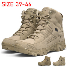 ankle boots, Outdoor, Leather Boots, Combat
