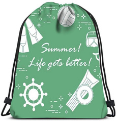 Summer, Sport, Drawstring Bags, canvas drawstring bags