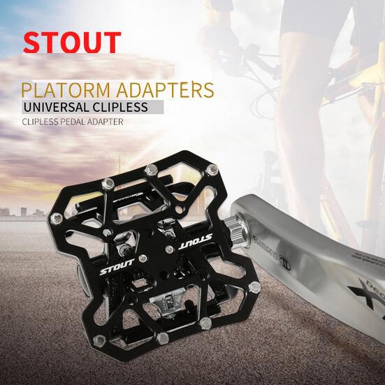 New band MTB Clipless Mountain Bike Pedal Lock Platform Adapters Quick