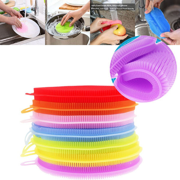 Multifunctional Fruit Vegetable Cleaning Brush food-grade silicone
