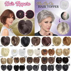 hairtopper, wig, Fiber, womencliponhairtopper