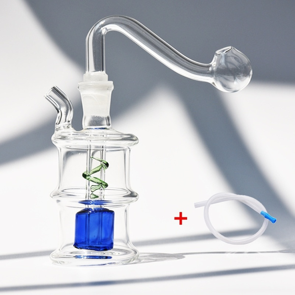 Water pipe - glass mini bong - . Gift Ideas