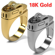 Sterling, Fashion, wedding ring, goldringset