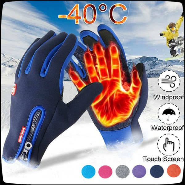 2021 latest upgrade winter warmth fashion unisex wool outdoor sports  waterproof windproof cycling motorcycle ski hiking touch screen gloves for  men and women