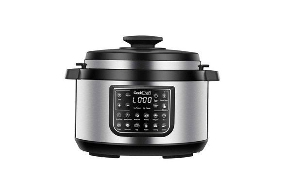 Geek Chef 12 in 1 Electric 8 Quart Oval Pressure Cooker Pot with